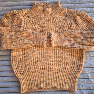 Lovers + Friends Tulsi Cropped Sweater Cropped Sleeves In Spring Snow